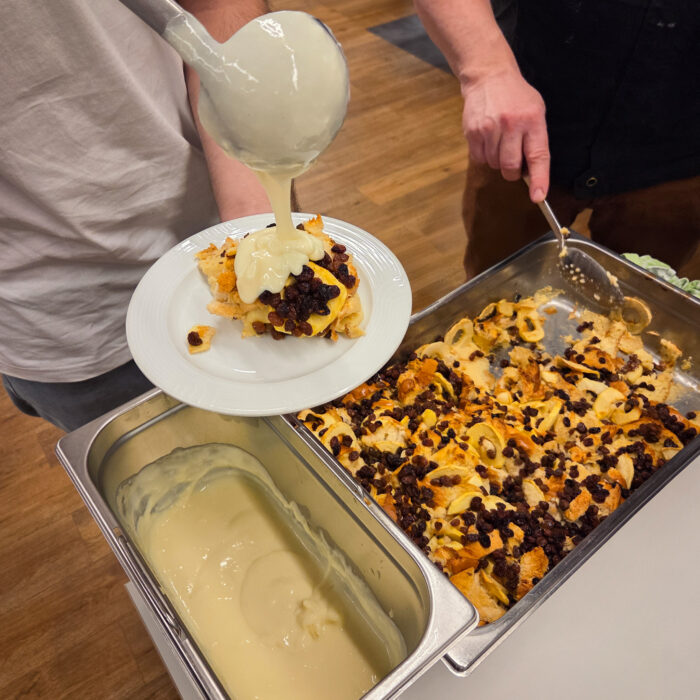 Hier wird leckeres Essen geschöpft